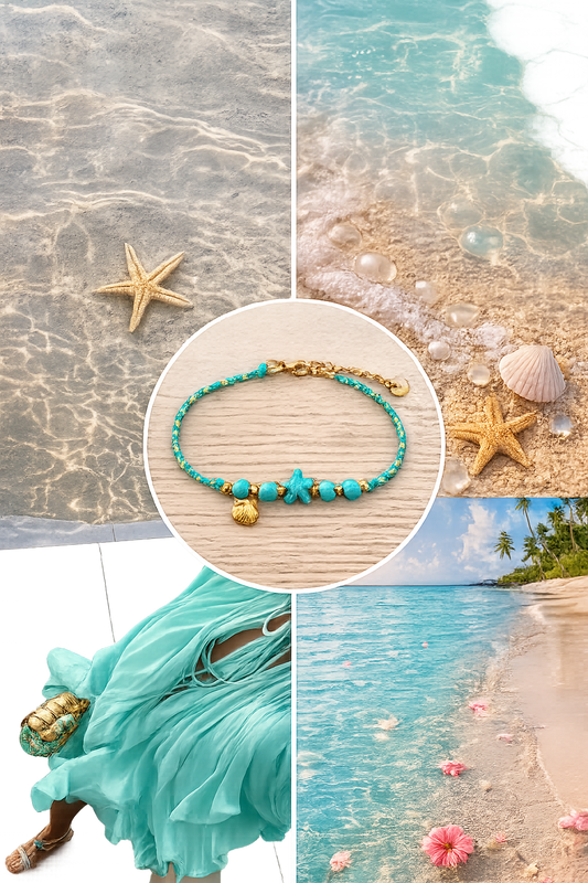 Chaîne de cheville Azur